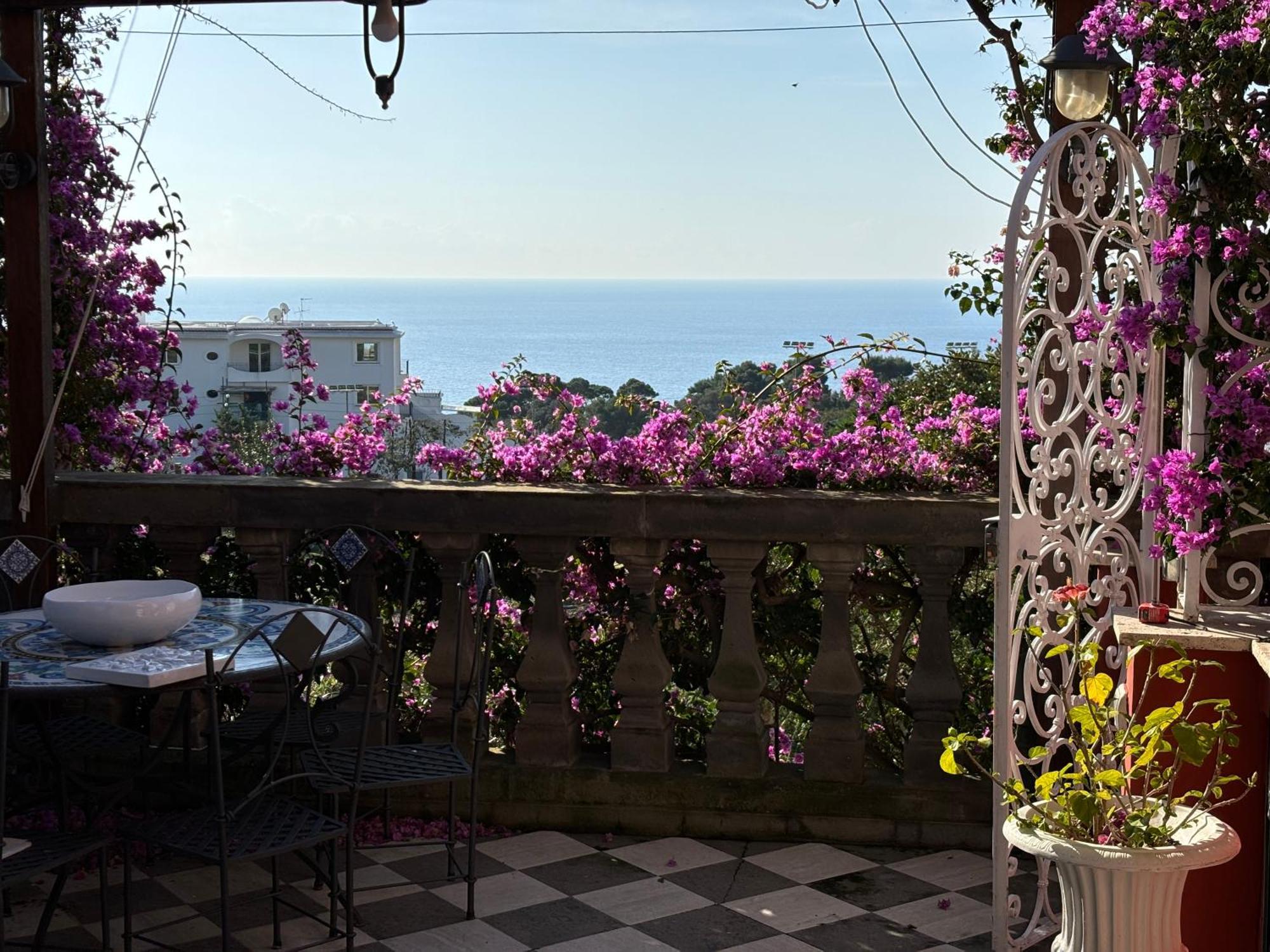 Luxury House In Villa Pompeiana Via Camerelle Con Terrazza Vista Mare Capri Eksteriør billede